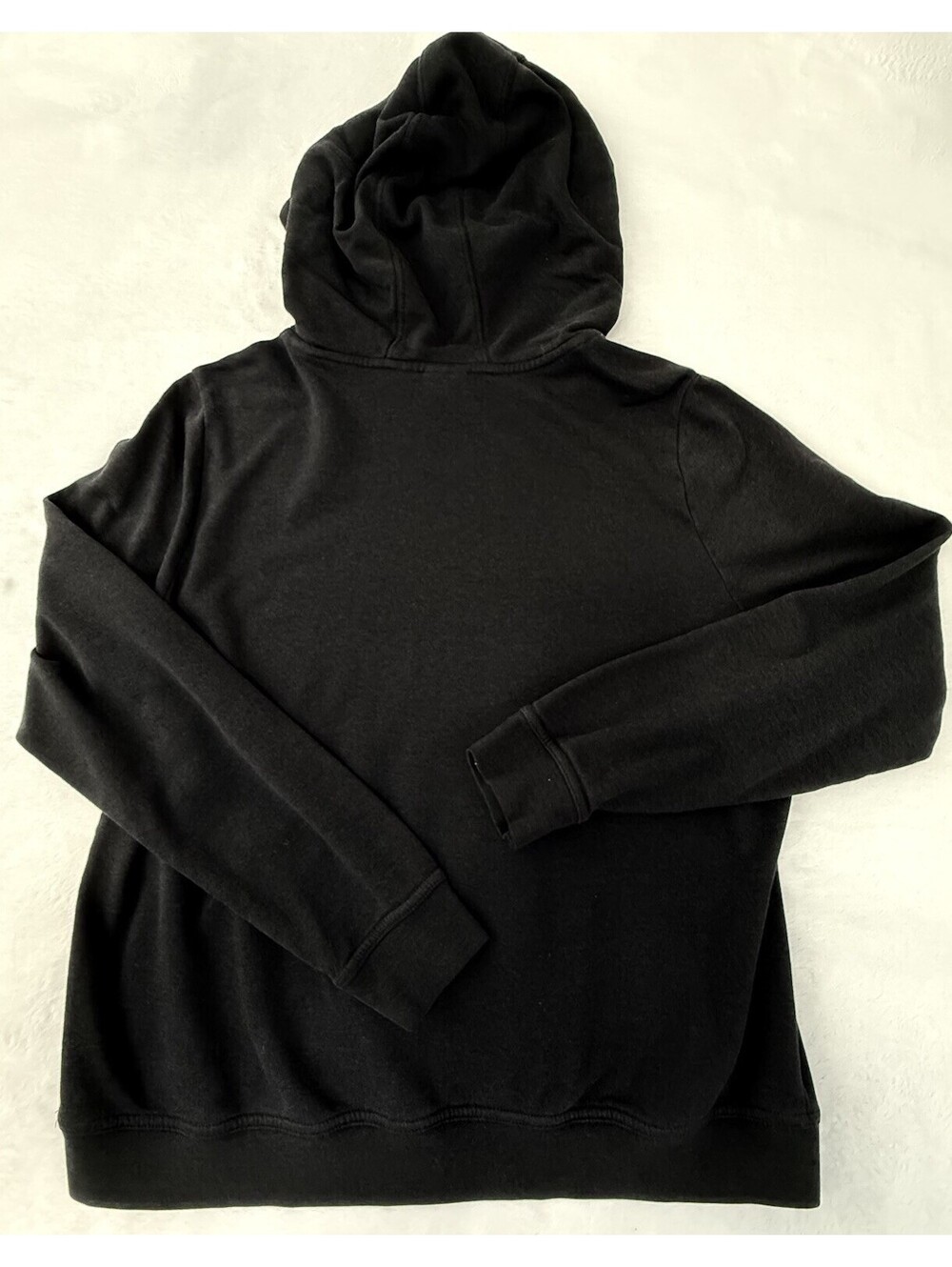 Nike Womens L Black Funnel Neck Hoodie Pullover Kangaroo Pocket - Picture 5 of 10